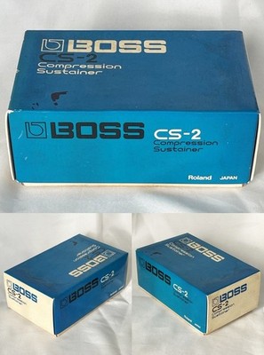 BOSS CS-2 Compression Sustainer W/Box 1986 Guitar Pedal Made in