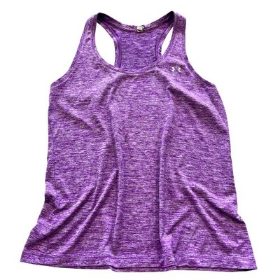 Under Armour Loose Fit Purple Racerback Athletic Tank Medium