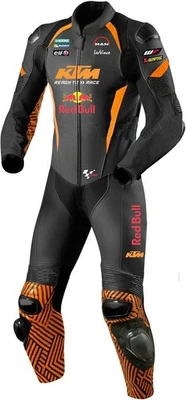 KTM Hommes Courses Combinaison de Moto en Cuir Moto en Cuir Veste Pantalon CE,50 - Photo 1/3