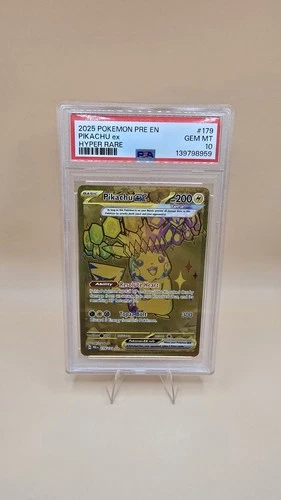 PSA 10 Pikachu ex 179/131 Hyper Rare Prismatic Evolutions