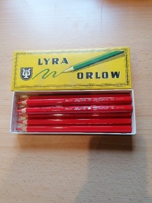 vintage ORLOW LYRA  9401 original KOPIERSTIFTE 60/70er Jahre 7 Stk unbenutzt OVP