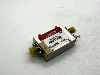 Cougar A2BH5282 RF Amplifier 300MHz 1GHz +15V | 27 28dBm Output | High Power Gai