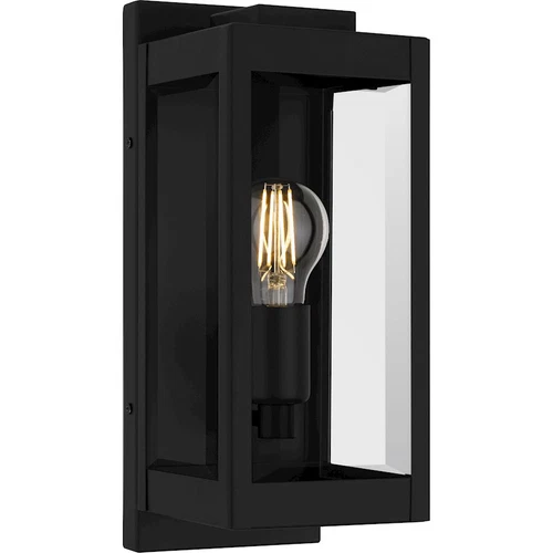 Quoizel Eastover 1Lt 13" Outdoor Lantern, Earth Black/Clear Beveled - EVR8405EK - Picture 1 of 1