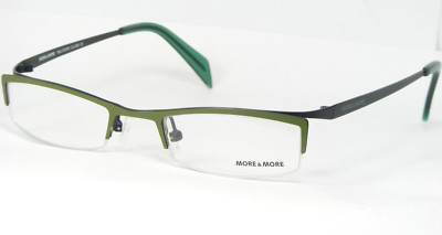 MORE & MORE 50090 560 GREEN / BLACK EYEGLASSES GLASSES FRAME 45-19-135mm Germany