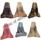 Indian Handmade Quilt Vintage Kantha Bedspread Throw Cotton Gudari Blanket 10 PC