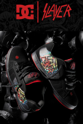 Slayer x Dc Shoes Net Color Black Red DM236105 Sneaker with