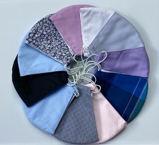 Face Mask with Filter Pocket - Reusable Washable Breathable Cotton 2 count