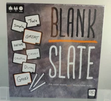 NEW SEALED BLANK SLATE BOARD GAME WHERE GREAT MINDS THINK ALIKE 3-8 PLAYERS 8+