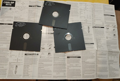 Coin-op Hits (US Gold 1989) Commodore 64 (3 Disks & Manual) working 8-bit