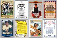 Roy Campanella 4 Card Lot - HOF Brooklyn Dodgers / Baltimore Elite Giants