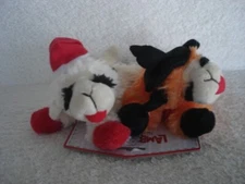 Pet Dog Toy LambChop Holiday Double Pack NEW  Multipet International