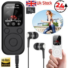 Portable Bluetooth MP4/MP3 Lossless Music Player Media FM Radio Recorder w/32G