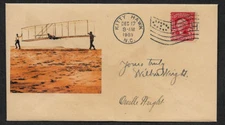 Wright Brothers collector envelope w original period stamp 113 years old *OP1145