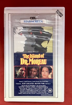 The Island Of Dr. Moreau VHS Retro Vintage Video Cassette CEL Video Horror
