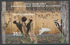 Pavo 2025 Pájaros, Pájaro carpintero MNH Bloque