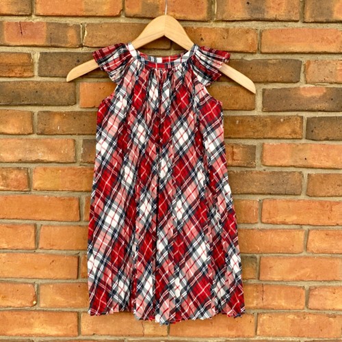 Baby Gap Dress Accordion Flutter Dress Red White Black Sz Toddler 5T eBay