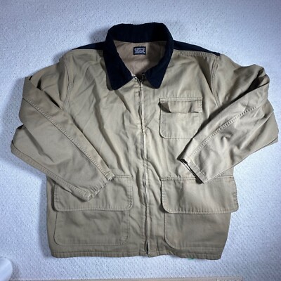 Levi Strauss Two Horse Barn Coat Men XL Skateboarder Hunter Canvas Workwear Zip