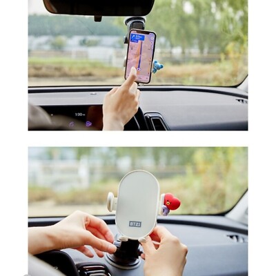 LINE FRIENDS BT21 Minini Wireless Car Charger Phone Holder Mount