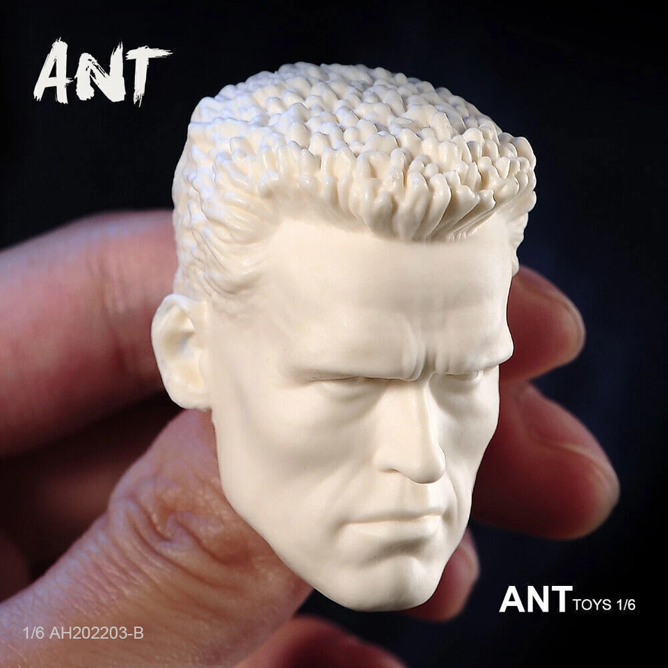 1:6 Scale Commando T800 Arnold Head Sculpt For 12" Male Action Figure Body Toys - Image 3 of 4
