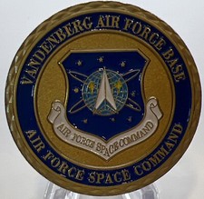 * MONEDA DESAFÍO BASE FUERZA AÉREA VANDENBERG COMANDO ESPACIAL FUERZA AÉREA DE EE. UU. VENDEDOR DE EE. UU.