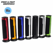 Motorcycle 7/8" Hand Grips Rubber Gel Hand Grips For Yamaha YZF R1 Kawasaki Bike