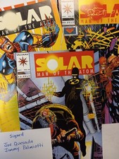 Solar Man of the Atom #16 #23 #29 Signed Joe Quesada Palmiotti (1991 Valiant)