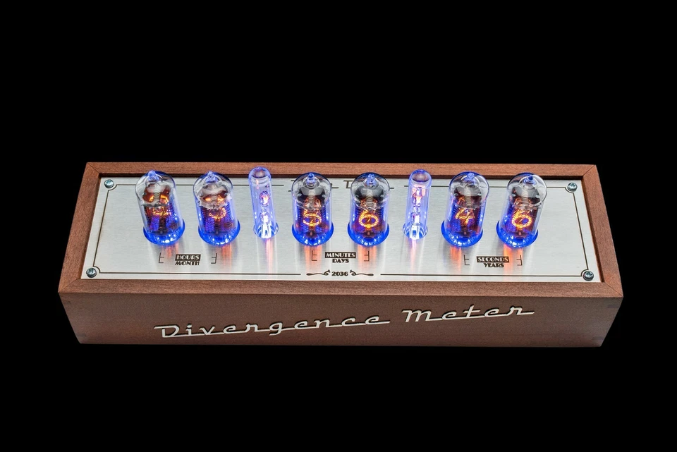 Z573M Nixie Tubes Clock in Wooden Case Divergence Meter mini [RGB, USB, Musical] - Image 4 of 4