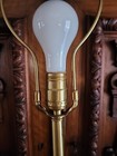 Vintage Classical Blanc De Chine Italian White Porcelain Table Lamp w/Grapes  — photo 3