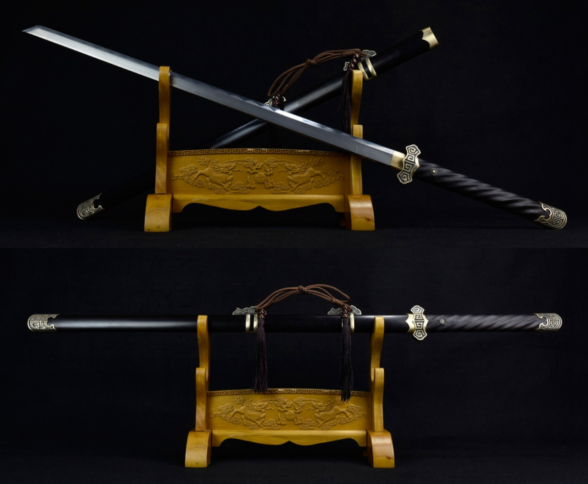 DAO様 Tang Dynasty Dao Clay Tempered Folded Steel Sharp Chinese Dao
