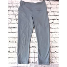 90 Degree by Reflex Sz Med Leggings Light Blue Workout Yoga Gym Capri