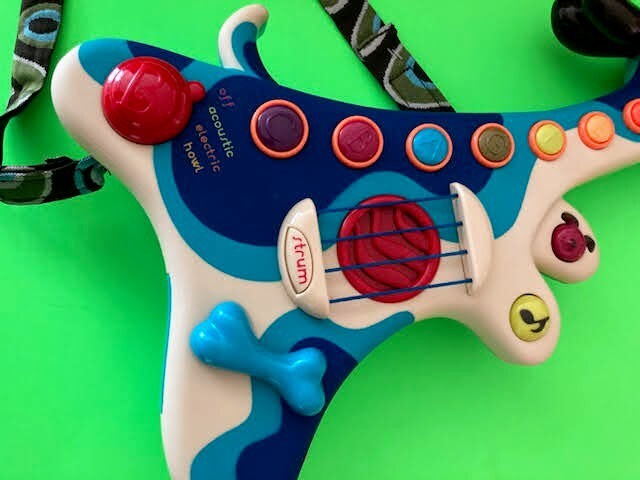 B Toys Woofer Hound Dog Guitar Puppy Kids Musical Instrument Strum
