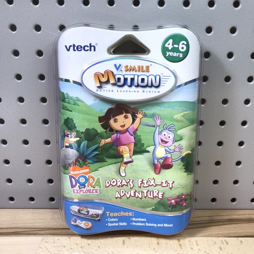 Vtech V. Smile Motion Handy Manny & Dora Explorer Lot of 2 Learning Games New - Picture 4 of 5