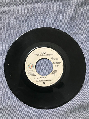 DEVO Whip It / Turn Around 45 G+ *SOUNDS GREAT 1980 Warner Bros WBS49550