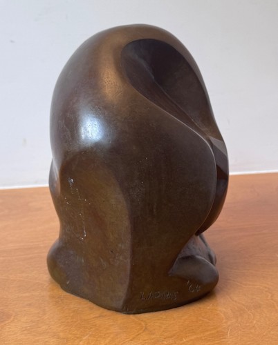 1964 Adams Studio Bronze Cat Tiger Table Sculpture Statue Vtg Mcm Art Signed Old - Picture 13 of 18