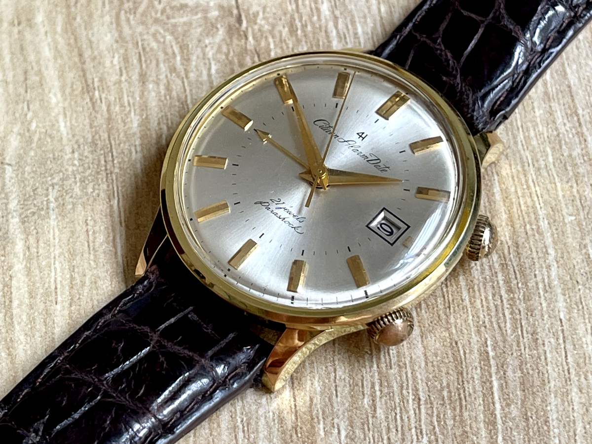 h*i様 Antique Citizen Ace Dial 21 ORIGINAL CITIZEN 21 JEWELS AUTOMATIC BROWN DIAL 4-821173