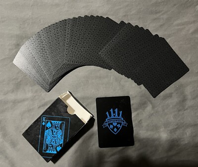 Black Poker Playing Cards PVC Plastic High Quality Durable Waterproof