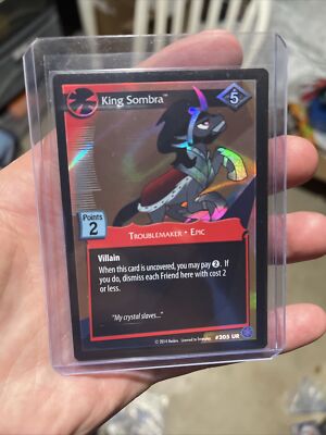 MY LITTLE PONY TCG THE CRYSTAL GAMES ULTRA RARE #205 UR KING SOMBRA MINT/NM