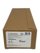 (15) CORNING 96-Well Special Optics MicroPlates Black Flat Btm No Lid 3615