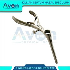 Killian Nasal Speculum, 3" Blade, 6" Length, Premium Nasal Inspection Tool