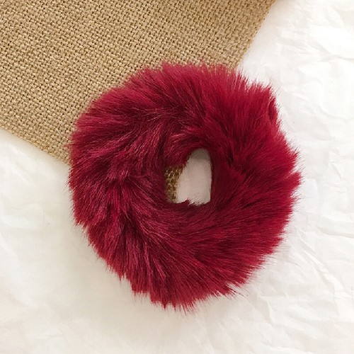 Women Plush Elastic Hair Ties Ponytail Holder Scrunchies Ring Rope Hair Band*〕 □ - Picture 15 of 41