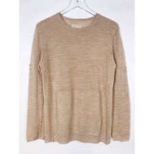Zadig Voltaire Sweater Womens Medium Beige Alpaca Lightweight Pullover Luxury
