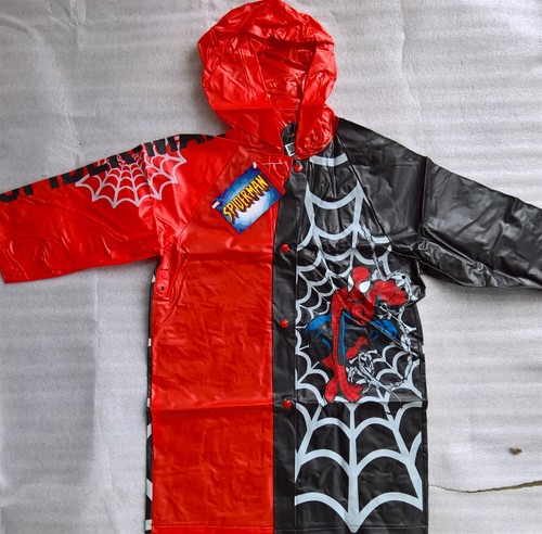 ~ Spiderman - GENUINE BOYS PROTECTIVE CLOTHES RAIN COAT RAINCOAT JACKET Sz2-3 - Bild 4 von 4