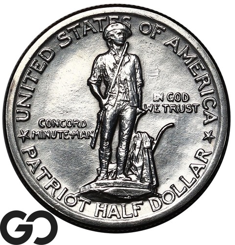 1925 Lexington-Concord Minute Man Commemorative Half Dollar