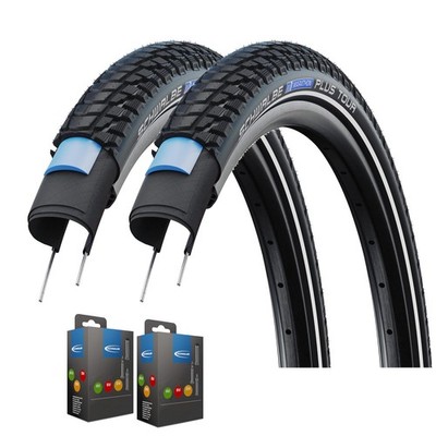 2 x Schwalbe Marathon Plus Tour Reifen + Schlauch im Set - 2026 - Pannenschutz