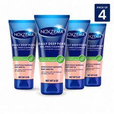 Noxzema Ultimate Clear Deep Pore Oil-Free Face Cleanser 6 oz Pack of 4