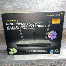 Amped Wireless - HELIOS-EX AC2200 Wi-Fi Range Extender with 12V Power Adapter