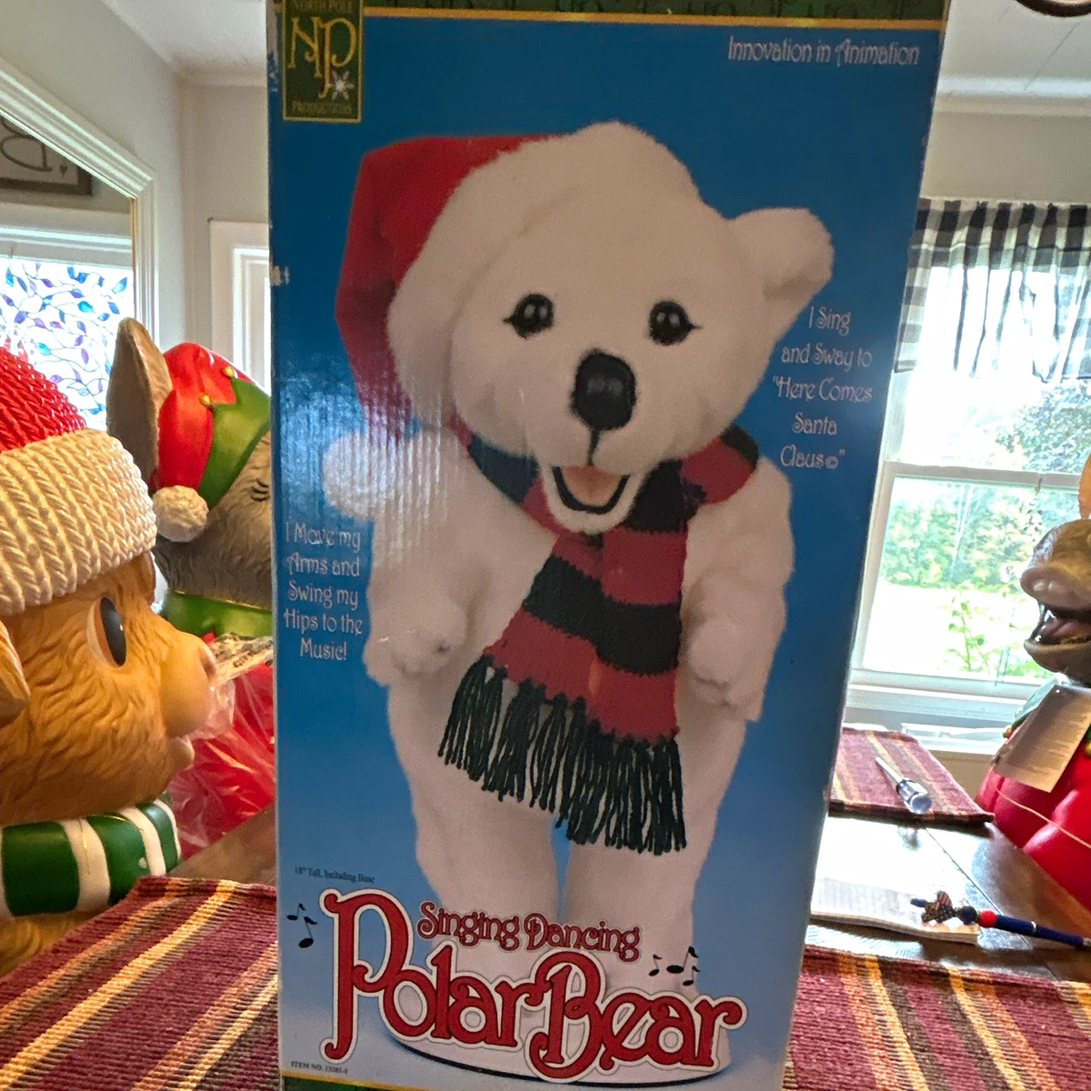アメリカUSAクリスマス歌って踊る電動サンタベアくまのぬいぐるみビンテージ 25+ Animated Singing Toys Indiana OTHER Stuffed Animals for sale