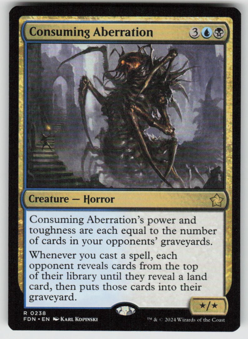 Consuming Aberration Rare Foundations 238 MTG Near Mint