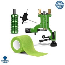 Green Rotary Tattoo Machine Kit 5-Piece Professional Liner Shader