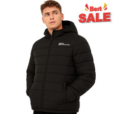 MRK Seasons Men's Padded Warm Puffer Jacket Water Resistant Casual Coat